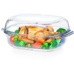 Plat de cuisson en verre allant au four, r�tissoire, 5, 7 l