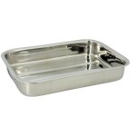 Plat � four rectangulaire en inox avec poign�es 35x25cm, harry