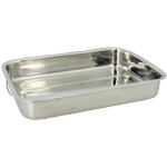 Plat � four rectangulaire en inox avec poign�es 40x28cm, harry