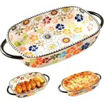 Plat � gratin en c�ramique 600ml: plat rectangulaire de 23, 8x13, 2x5, 2cm avec poign�es, plat � four ...