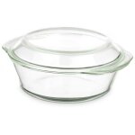 Plat � gratin rond avec couvercle, 2 l