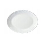 Plat ovale en porcelaine blanche 25 cm bianco Plat ovale en porcelaine blanche 25 cm bianco