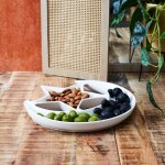 Plat de presentation nuit etoilee d25. 5cm