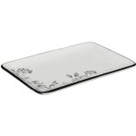 Secret de gourmet - plat de pr�sentation 'white floral' 20cm blanc