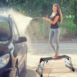 Plate - forme de travail en aluminium, �tabli pliable avec tapis antid�rapants 126 x 52, 5 x 49, 5 cm ...