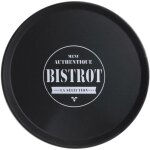 Plateau de service antid�rapant bicolore en plastique durable ? design bistrot pour transport s�curis� ...