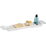 Plateau de baignoire, pont extensible (de 55, 5 cm � 78 cm), en plastique, antid�rapant, blanc