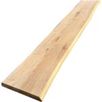 Plateau banc ch�ne pr� - huil� bords naturels, l. 200 cm x l. 35 cm, ep. 40 mm
