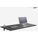 Plateau bureau repliable a mur 140x60cm jeremy + - noir