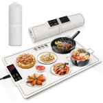 Plateau chauffant �lectrique, tapis chauffant pliable pour aliments avec temp�rature r�glable, tapis ...