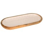 Plateau d�coratif en bois pour la maison, id�al pour organiser et d�corer les espaces, accessoire multifonctio ...