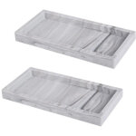 Plateau d�coratif rectangulaire, plateau de salle de bain, plateau de coiffeuse, 20 x 10 cm (couleur ...