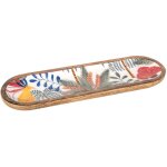 Signes grimalt - plateau feuilles bo�tes et plateaux plateau ovale marron - 3x45x14cm