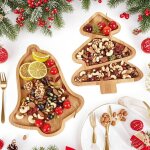 Plateau  fromage - plateau de charcuterie de nol de 28 cm plateau de service en bois pour nol, plateau ...