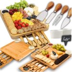 Plateau de fromages, plateau de collations, charcuterie, vaisselle, cadeau de vacances, 33x33