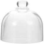 Plateaux � g�teaux, cloche en verre de 30 cm avec poign�e, pr�sentoir � g�teaux transparent pour desserts ...