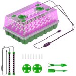 Plateaux de germination de graines d'int�rieur ? kit de serre r�utilisable avec humidit� r�glable for ...