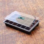 Plateaux � graines, 24 cellules propagator growing thicken semis starter growing trays avec couvercles ...