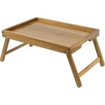 Plateau lit acacia pliable ? 32x20x2 cm ? petit - d�jeuner, ordinateur ? chambre � coucher