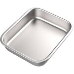 Plateau, plaque de cuisson, moule  gteau, plat de service, 20 x 27 cm - acier inoxydable durable - ...