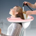 Plateau portable - lavabo, bac a shampooing domicile, bac pour laver les cheveux, bassin gonflable, bassin ...