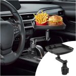 Plateau porte - gobelet de voiture, multifonctionnel table de plateau de voiture pour manger avec fente ...
