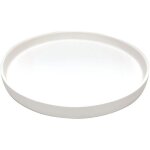 Plateau de pot de fleurs en c�ramique blanc de 21 cm de diam�tre ext�rieur adapt� aux bacs � fleurs int�rieurs ...