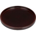 Plateau de pot de fleurs en c�ramique marron de diam�tre ext�rieur 25 cm adapt� au bac de drainage des ...
