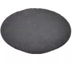Plateau rond dans une planche � d�couper pivotante en ardoise noir �30cm pierre naturelle de sushi restaurant ...