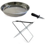 Plateau avec support et couteau � hu�tres pour fruits de mer