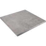Plateau de table carré stratifié 60 x 60 cm béton ciré Plateau de table carré stratifié 60 x 60 cm béton ciré