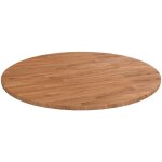 Plateau de table, dessus de table, table � manger rond marron clair �70x1, 5 cm bois ch�ne trait� con896519 ...