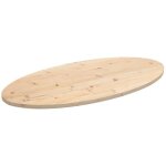 Plateau de table, dessus de table, plan de travail 100x50x2, 5 cm bois de pin massif ovale cfw16477 Plateau de table, dessus de table, plan de travail 100x50x2, 5 cm bois de pin massif ovale cfw16477