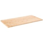 Plateau de table?dessus de table?plan de travail 110x60x2, 5 cm bois de pin massif rectangulaire cfw90268 ...