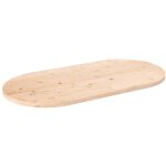 Plateau de table, dessus de table, plan de travail 90x45x2, 5 cm bois de pin massif ovale cfw14234 Plateau de table, dessus de table, plan de travail 90x45x2, 5 cm bois de pin massif ovale cfw14234