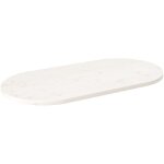 Plateau de table, dessus de table, plan de travail blanc 100x50x2, 5 cm bois de pin massif ovale cfw58366 ... Plateau de table, dessus de table, plan de travail blanc 100x50x2, 5 cm bois de pin massif ovale cfw58366 ...