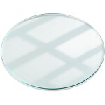 Plateau de table - dessus ronde en verre trempé transparent ? Ø fi70 cm ? esg Plateau de table - dessus ronde en verre trempé transparent ? Ø fi70 cm ? esg