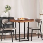 Plateau de table marron fonc� � 90 x 4 cm ch�ne massif vidaxl