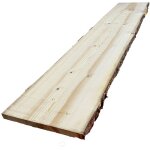 Plateau de table en sapin massif ? bords naturels ? longueur 200 cm ? largeur 30 - 38 cm ? �paisseur ...
