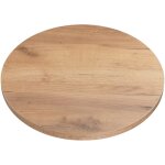 Plateau de table rond en stratifi� ch�ne 50 cm ? �paisseur 2, 5 cm ? r�sistant aux rayures et � l'humidit� ...