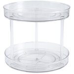 Plateau tournant armoire de cuisine 2 niveaux r�frig�rateur � �pices lazy susan cuisine �tag�re � �pices ...
