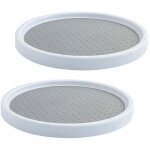 Plateau tournant �pices plastique 360 degr�s rangement cuisine organisateur placard rotatif