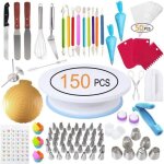 Plateau tournant de g�teau, kit de p�tisserie plateau tournant de g�teau professionnel ustensiles kit, ...