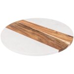 Plateau tournant harmony rond d35cm en acacia - 5five