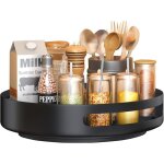 Plateau tournant, m�tal en acier tournant etagere a epices, plateau tournant epices placard cuisine pour ...