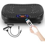 Plateforme vibrante fitness avec bandes r�sistance - steps a�robic pour entra�nement complet � domicile, ...