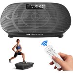 Plateforme vibrante fitness mini, noir, 11 niveaux, tlcommande, cran led, moteur silencieux, compacte, ...