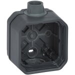 Plexo new 069628l botier mural 1 prise, iso 20, pour pices humides, avec accs par cble anthracite ...