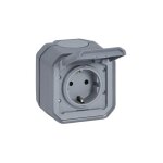 Legrand - plexo new 069730l prise murale en saillie pour pi�ces humides, norme schuko, avec couvercle ...