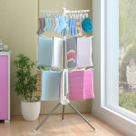 Pliable � 3 niveaux �tendoir � linge et cintre � v�tements suspendu pour cintres et porte - v�tements ...